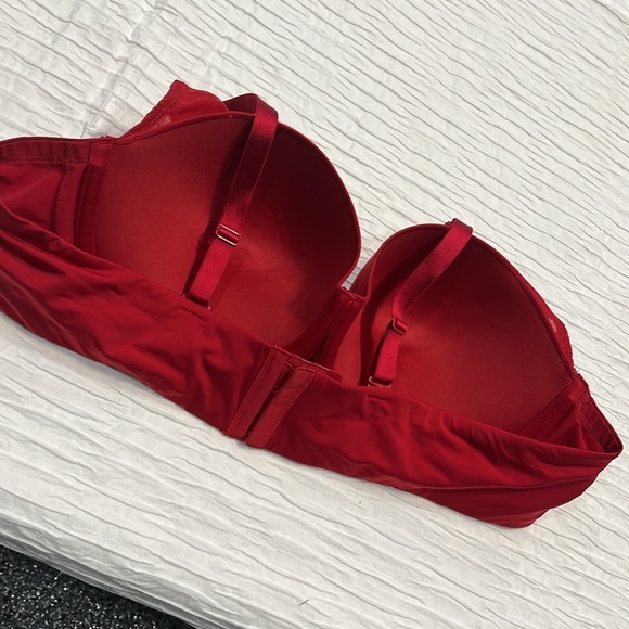 Torrid Curve bra red padded push-up women’s 44B adjustable straps - Picture 9 of 15